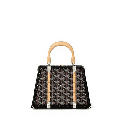Mini Structured Trunk Crossbody - Black - 2