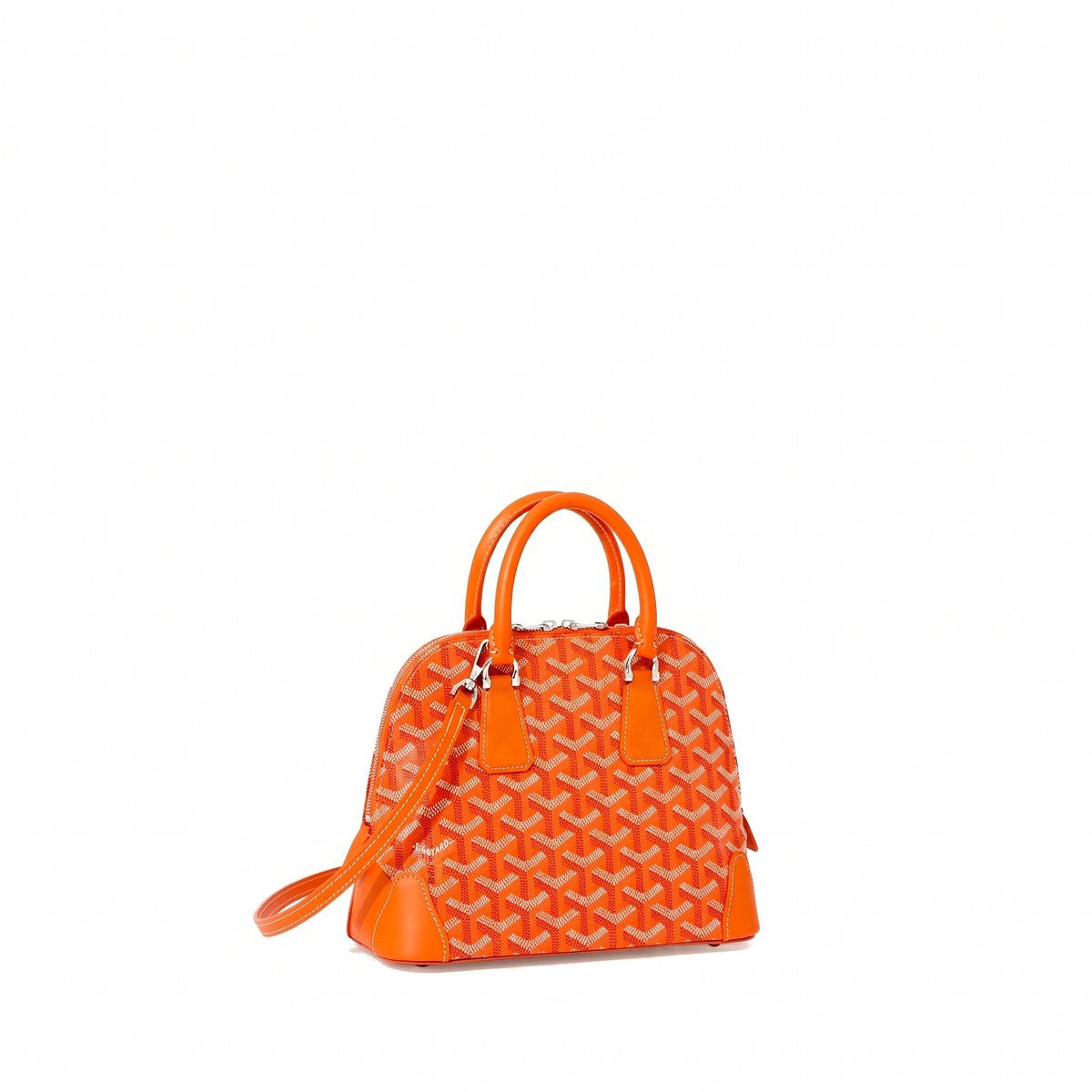 Mini Structured Top-Handle Bag - Orange