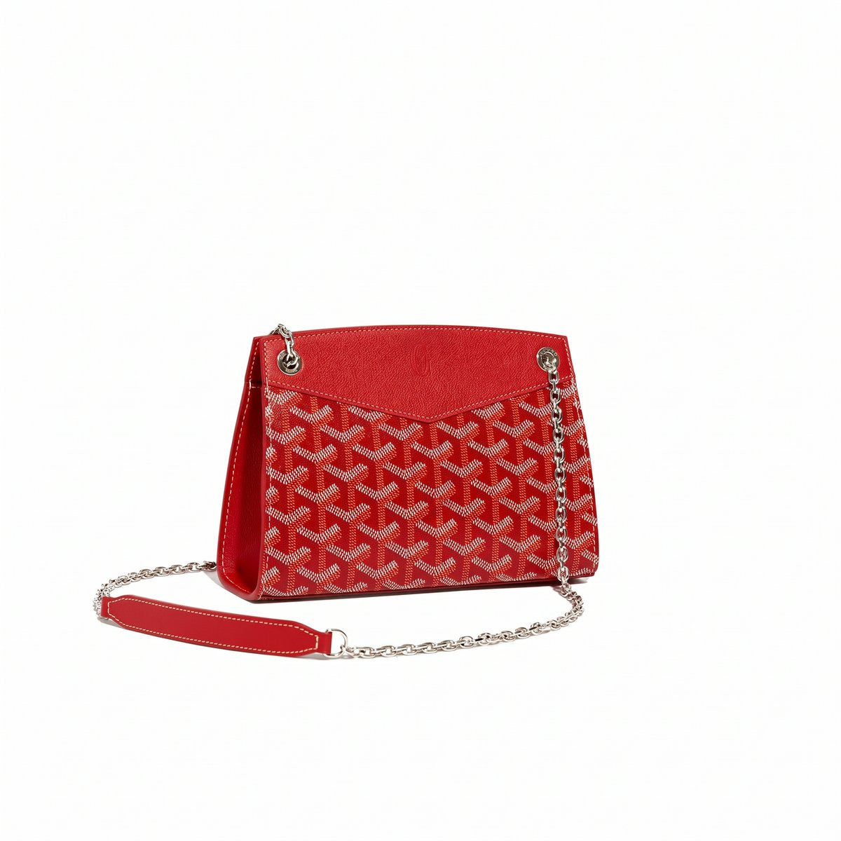 Structured Mini Bucket Bag - Red
