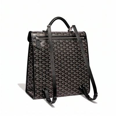 Travel Canvas Backpack - Black - 3