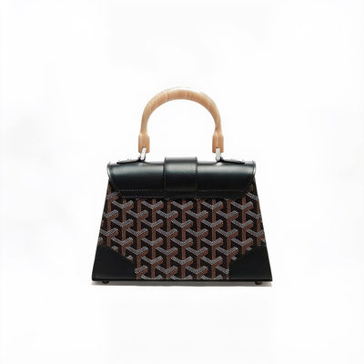 Structured Mini Top-Handle Bag - Black - 3