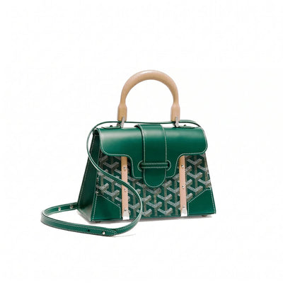 Structured Mini Top-Handle Bag - Green