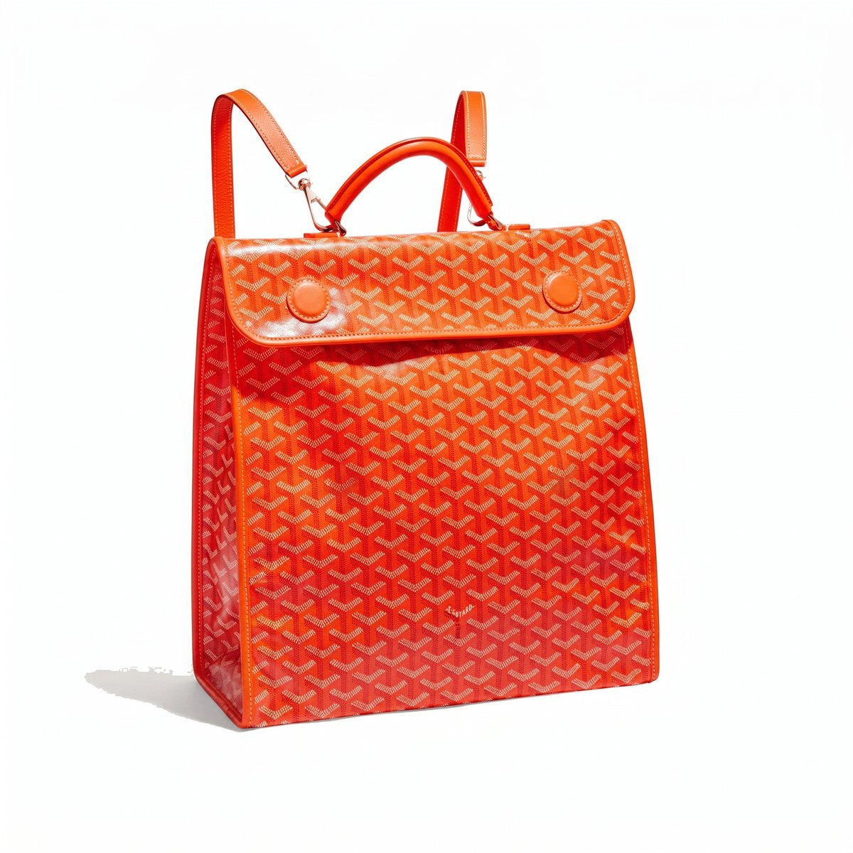 Travel Canvas Backpack - Orange