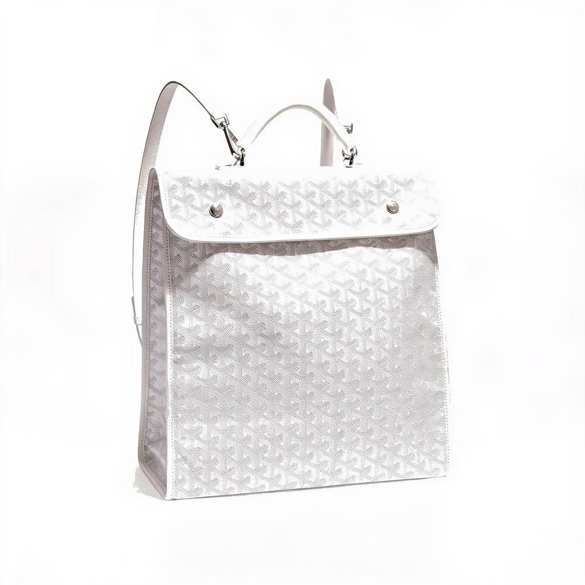 Travel Canvas Backpack - White
