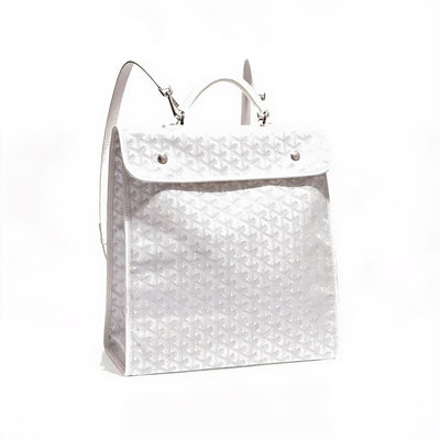 Travel Canvas Backpack - White