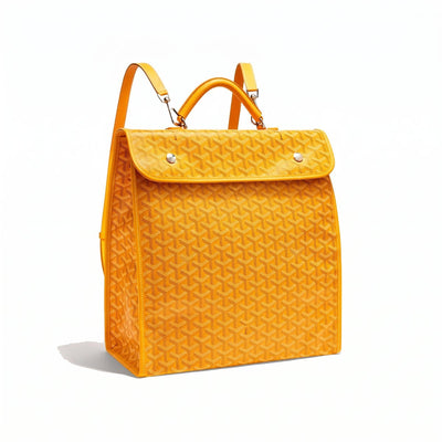 Travel Canvas Backpack - Yellow