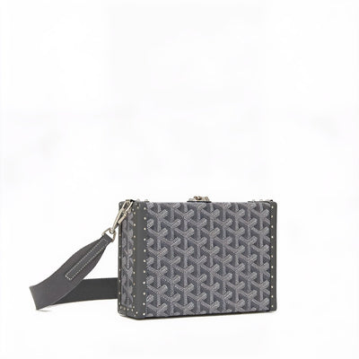 Trunk Crossbody Box Bag - Grey