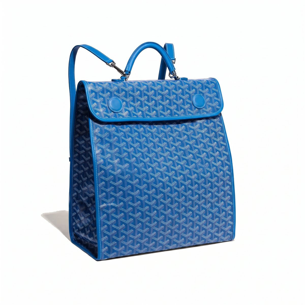 Travel Canvas Backpack - Sky Blue