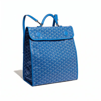 Travel Canvas Backpack - Sky Blue