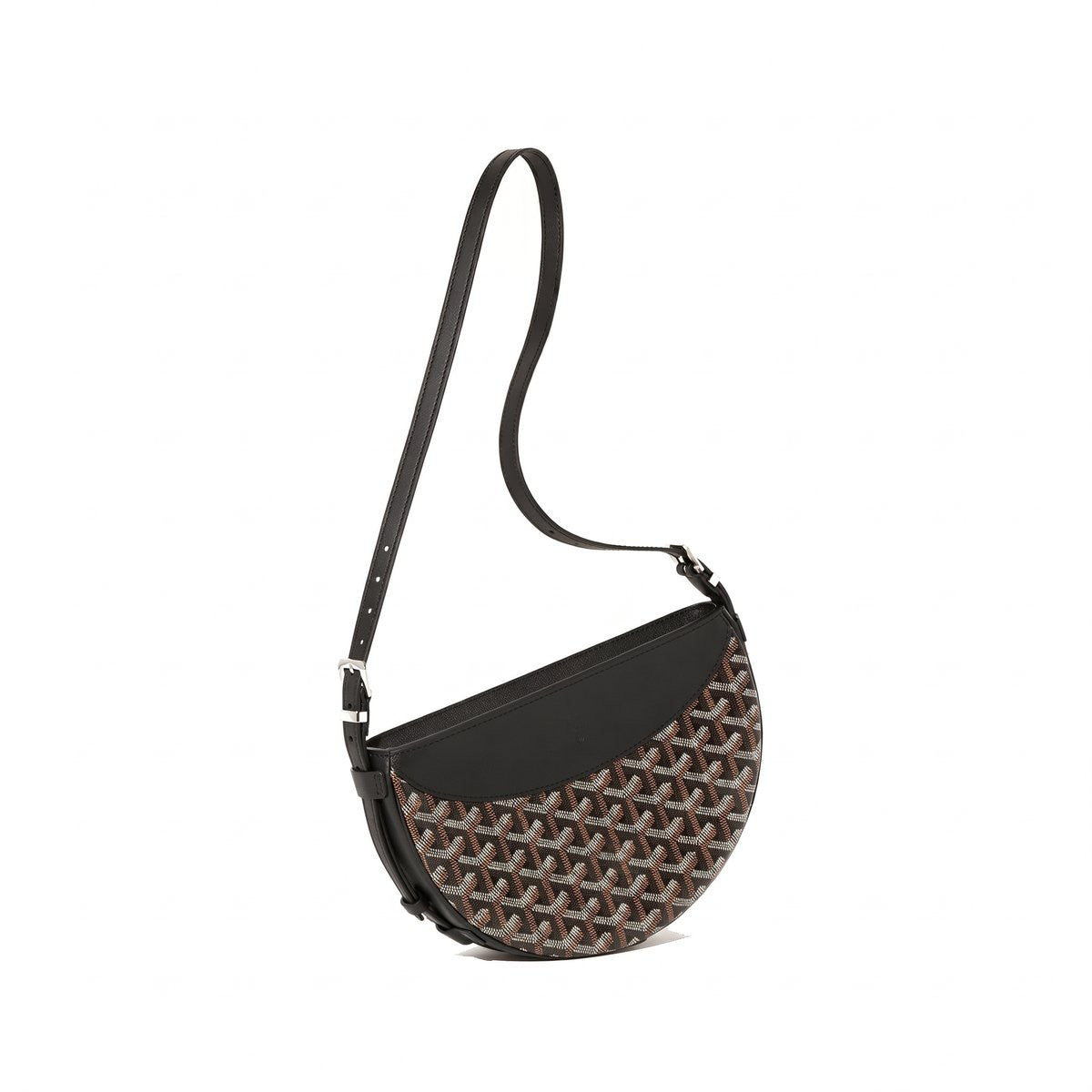 Crescent Shoulder Bag - Black - 3