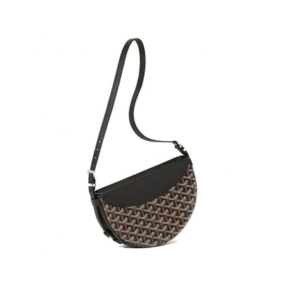Crescent Shoulder Bag - Black - 3