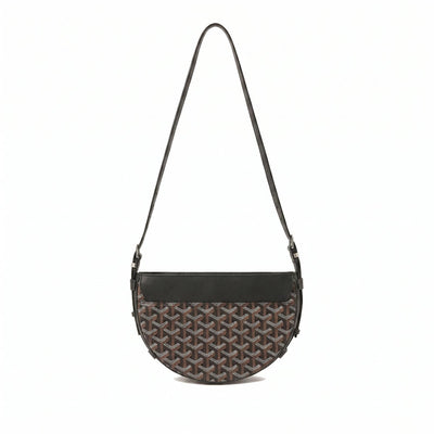 Crescent Shoulder Bag - Black - 2