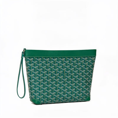 Compact Leather Everyday Pouch - Green