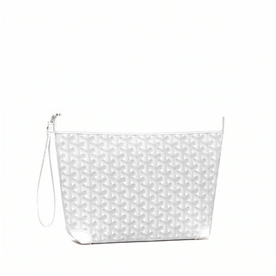 Compact Leather Everyday Pouch - White