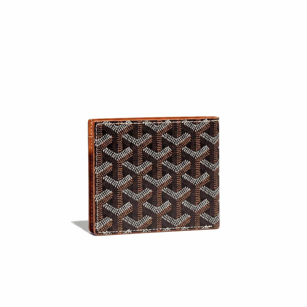 Leather Money Clip Card Holder - Black & Tan