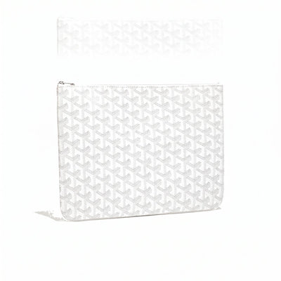 Flat Document Pouch - Medium - White