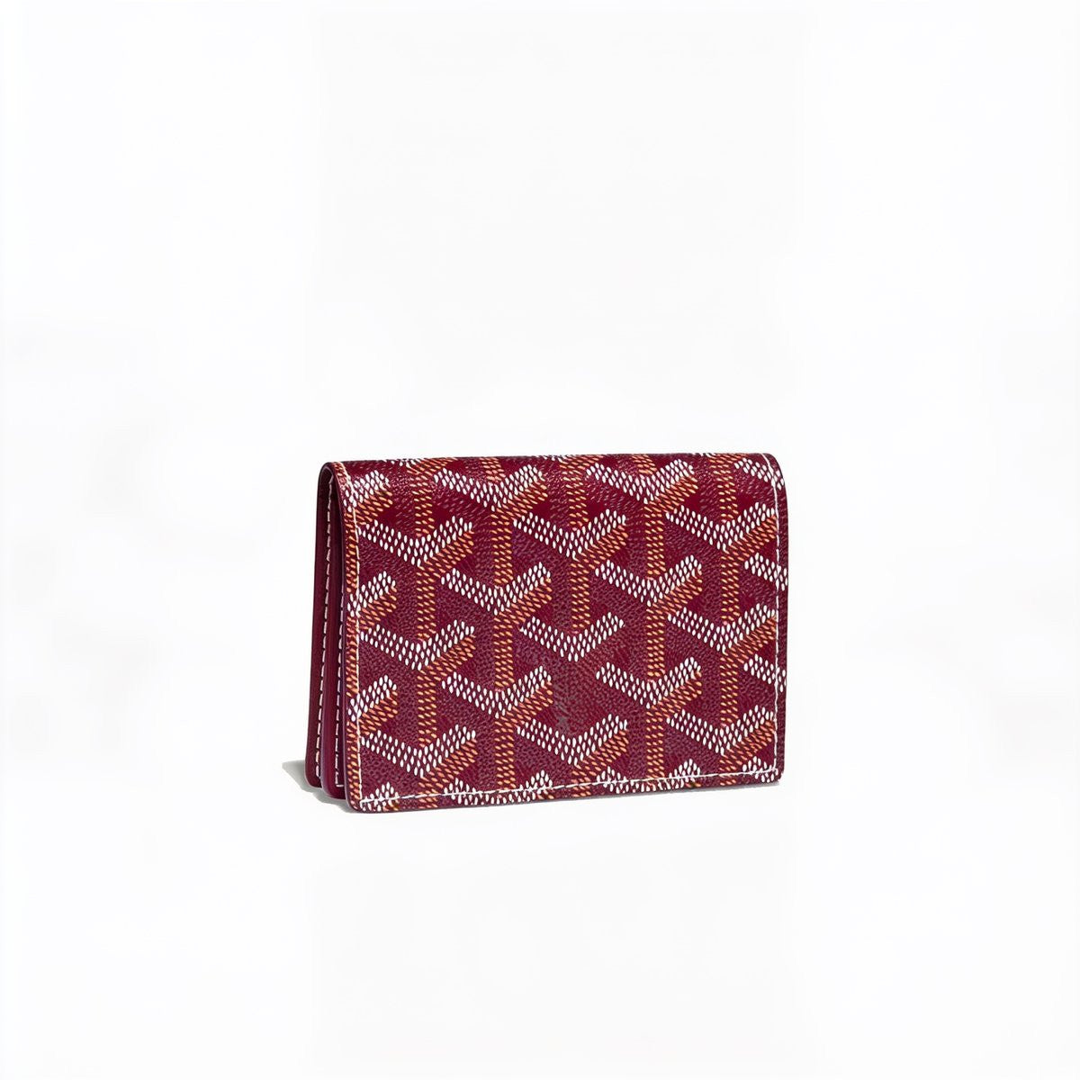 Zip-Around Card Wallet - Burgundy