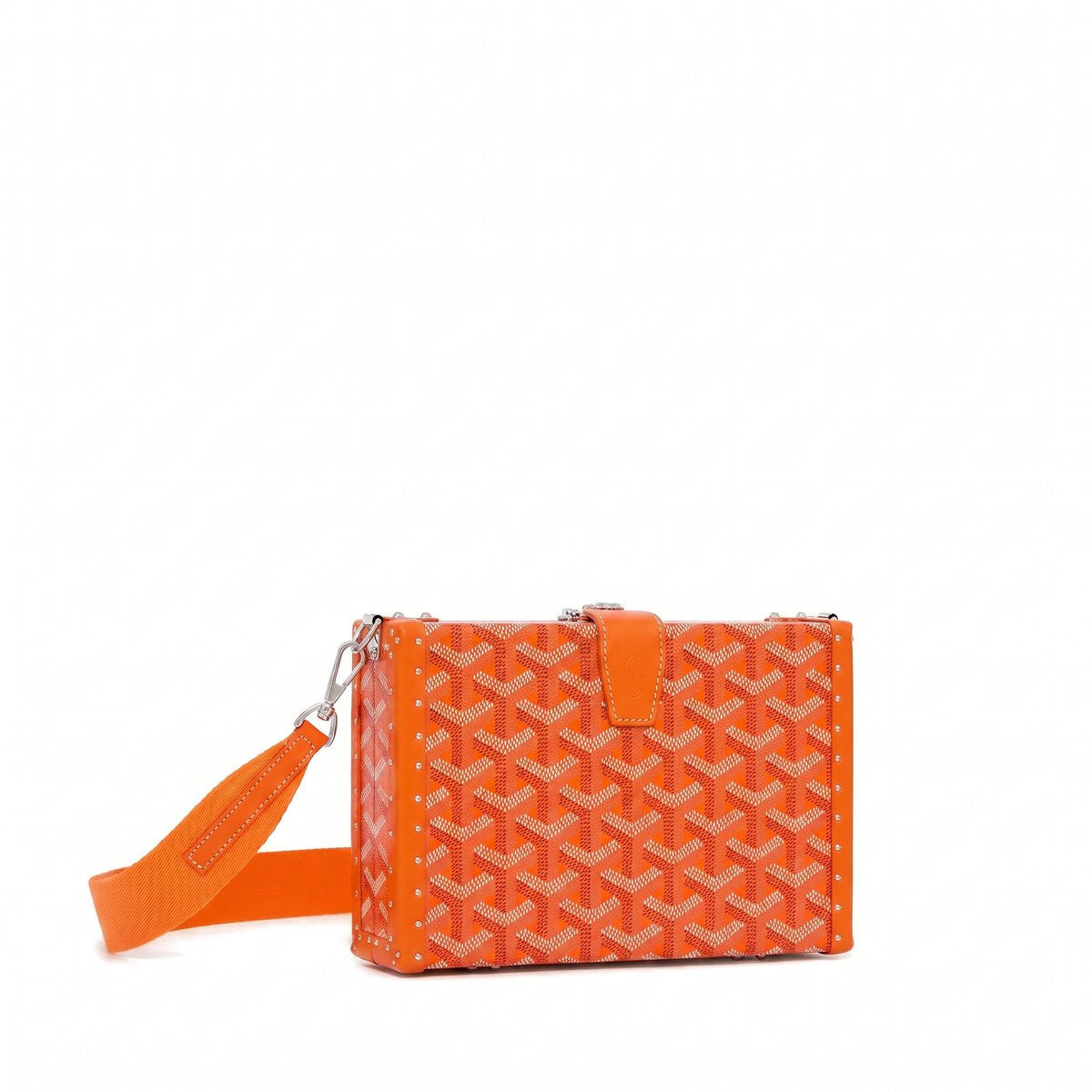 Trunk Crossbody Box Bag - Orange