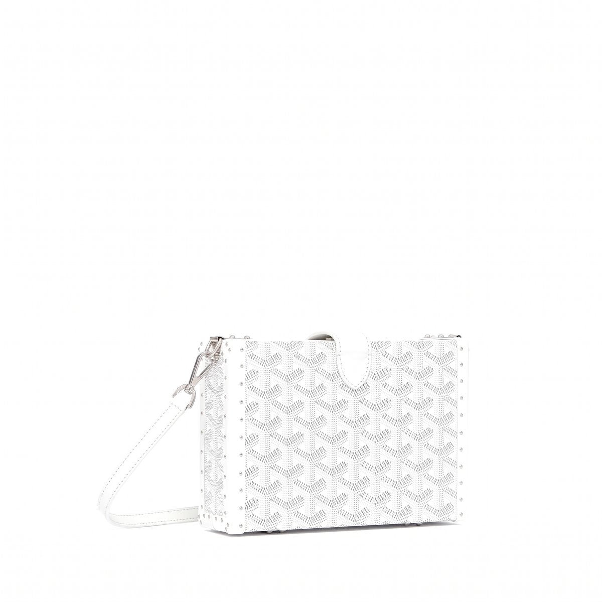 Trunk Crossbody Box Bag - White