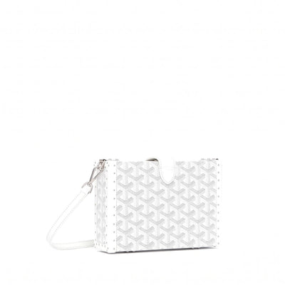 Trunk Crossbody Box Bag - White