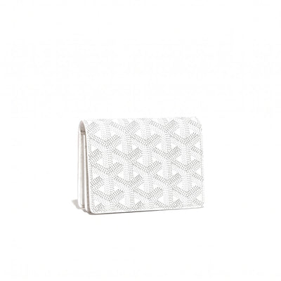 Zip-Around Card Wallet - White
