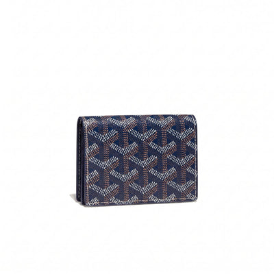 Zip-Around Card Wallet - Navy Blue