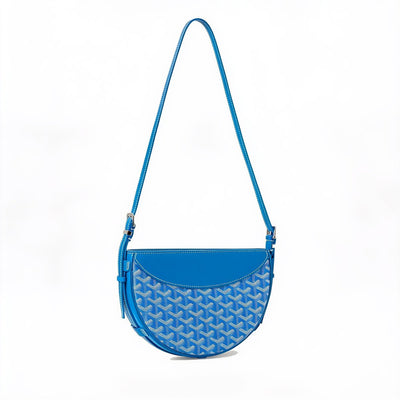 Crescent Shoulder Bag - Sky Blue