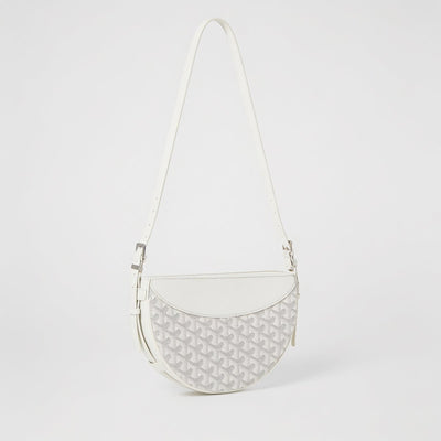 Crescent Shoulder Bag - White